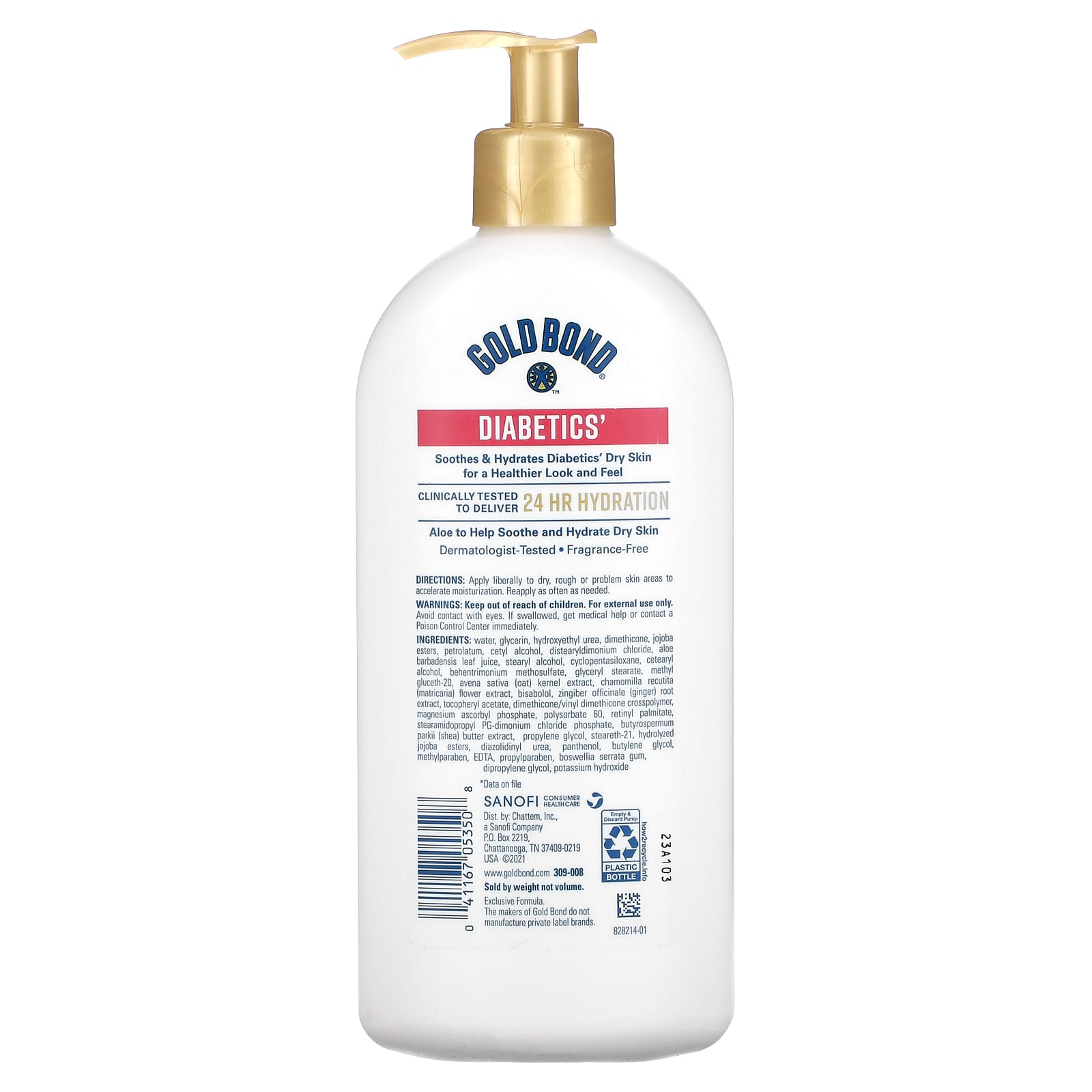 Gold Bond, Diabetics, Dry Skin Relief Body Lotion, Aloe, 13 oz (368 g)