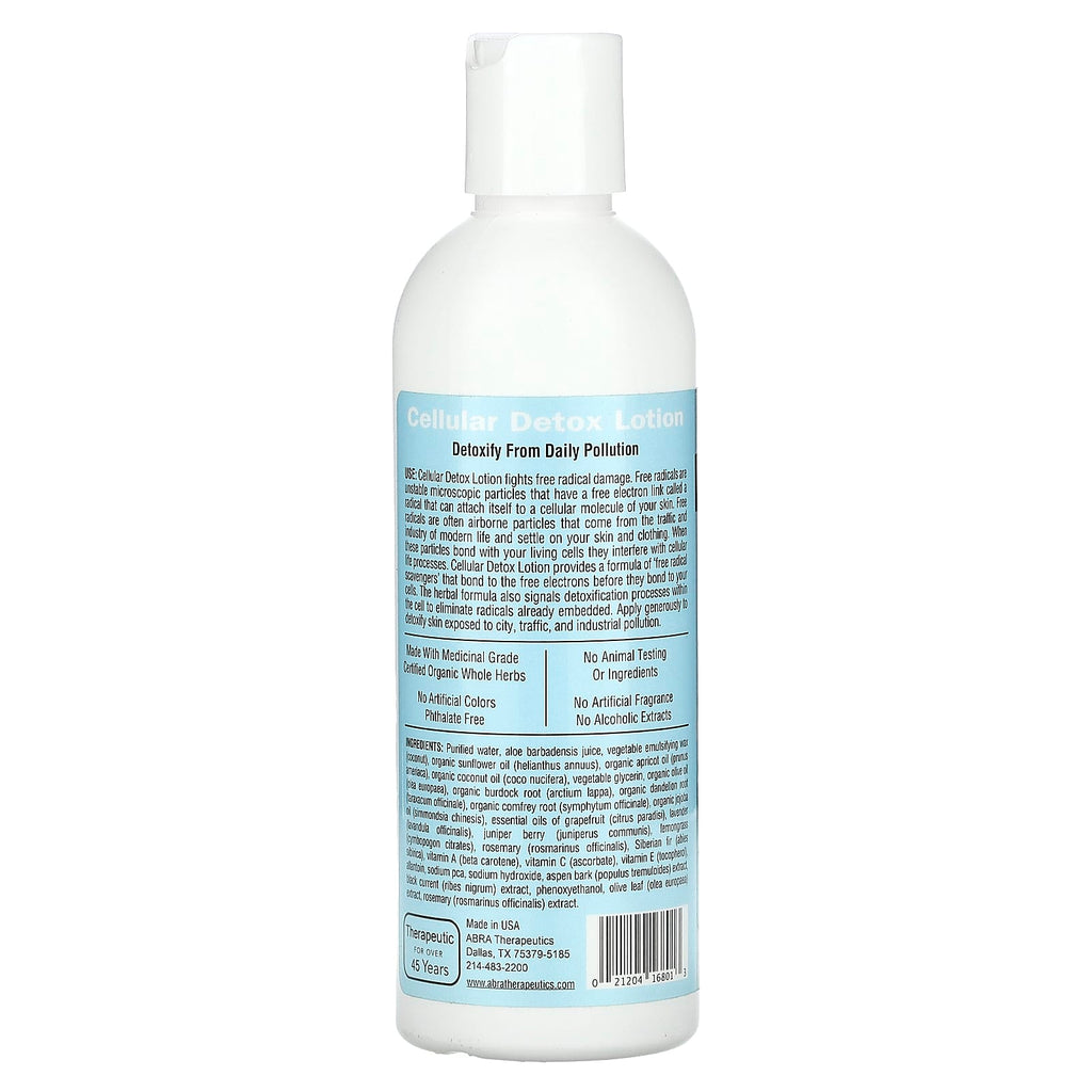Abra Therapeutics, Cellular Detox Therapeutic Lotion, Grapefruit & Juniper, 8 fl oz (227 ml)