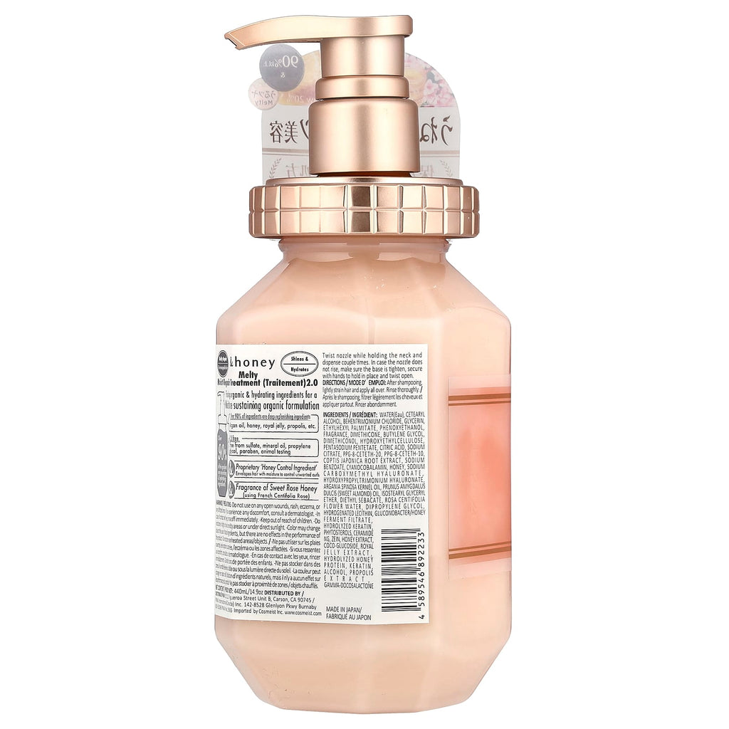 &honey, Melty Moist Repair Treatment, Sweet Rose Honey, 14.9 oz (440 ml)
