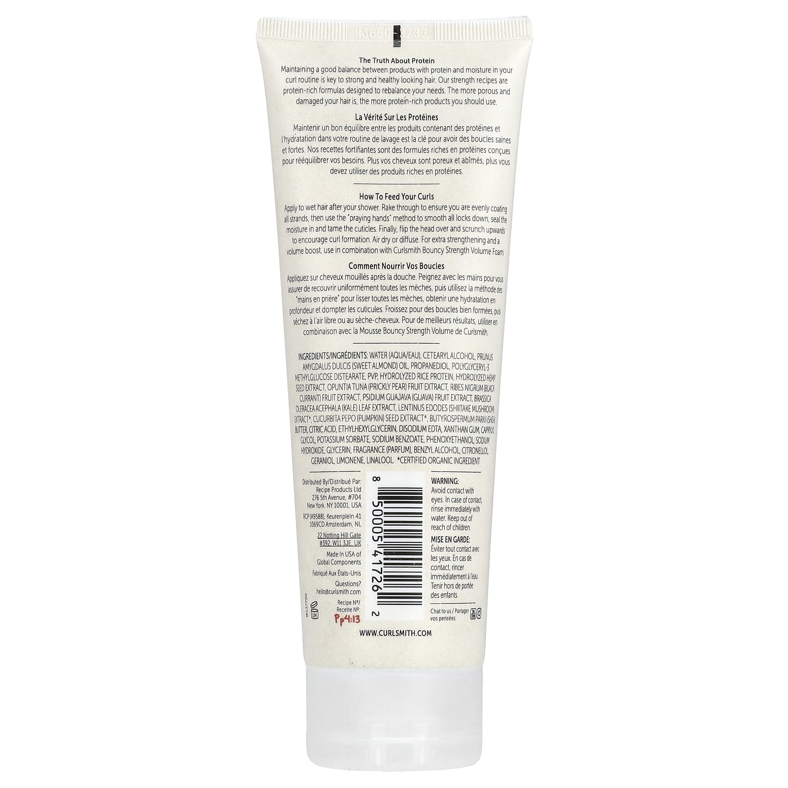 Curlsmith, Feather-Light Protein Cream, 8 fl oz (237 ml)