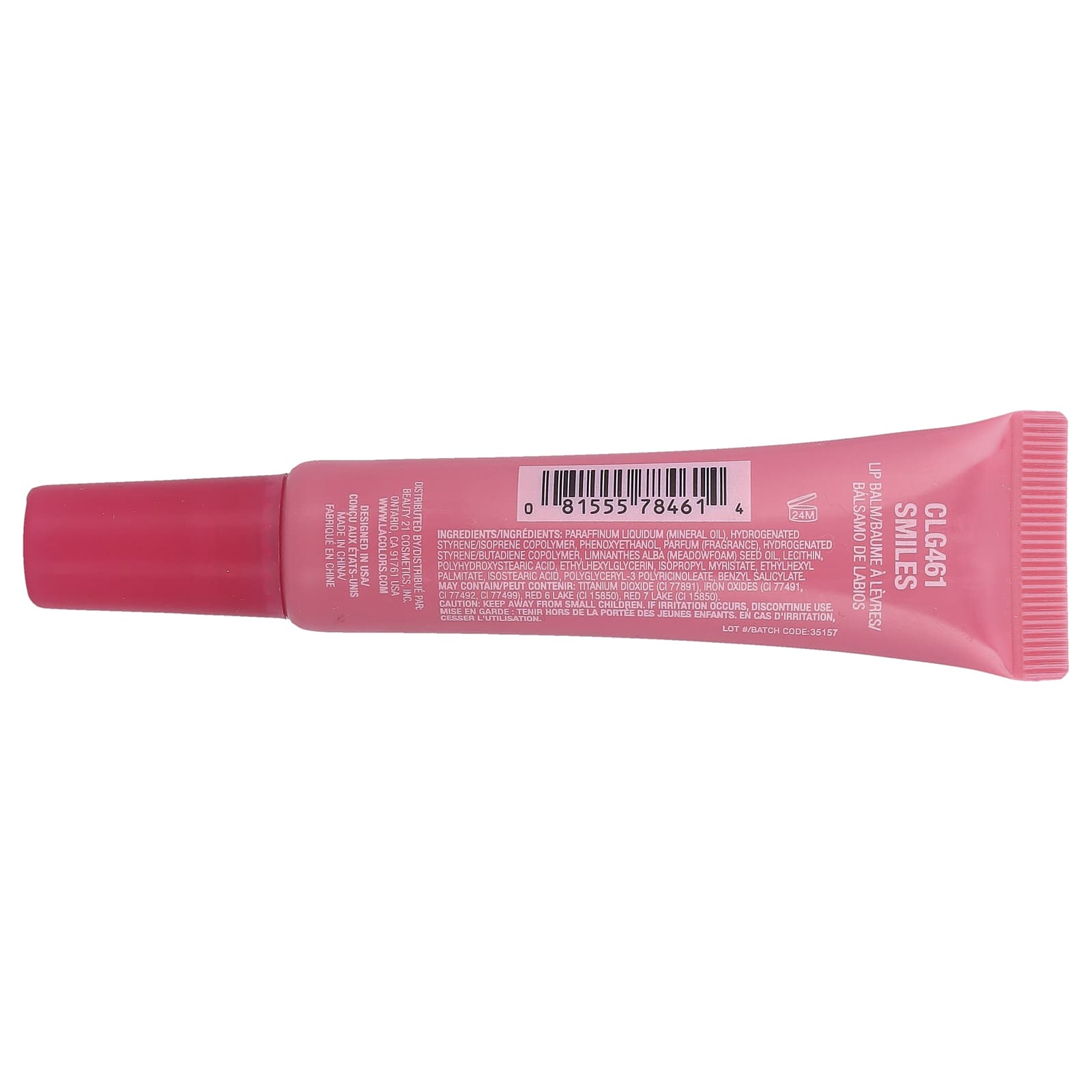 L.A. Colors, Stay Jelly, Sheer Butter Balm, CLG461 Smiles, 0.41 fl oz (12 ml)