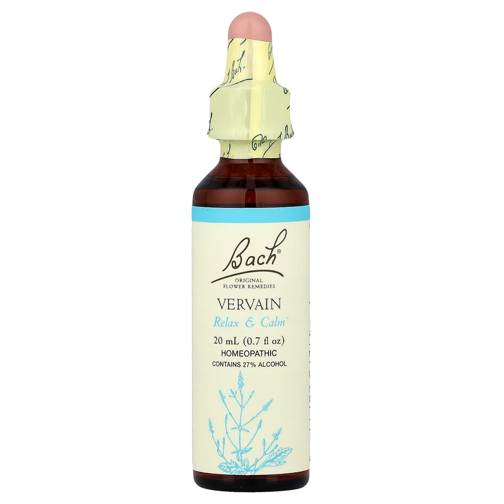 Bach, Original Flower Remedies, Vervain, 0.7 fl oz (20 ml)