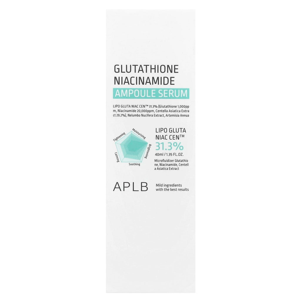 APLB, Glutathione Niacinamide, Ampoule Serum, 1.35 fl oz (40 ml)