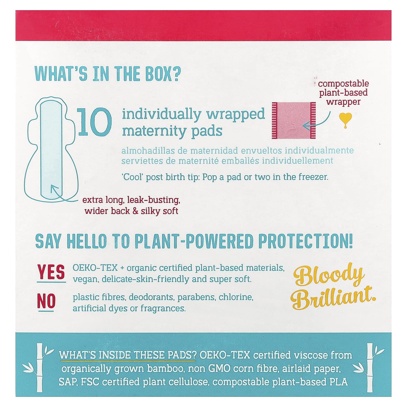 Here We Flo, Maternity Pads, Ultra Heavy, 10 Pads