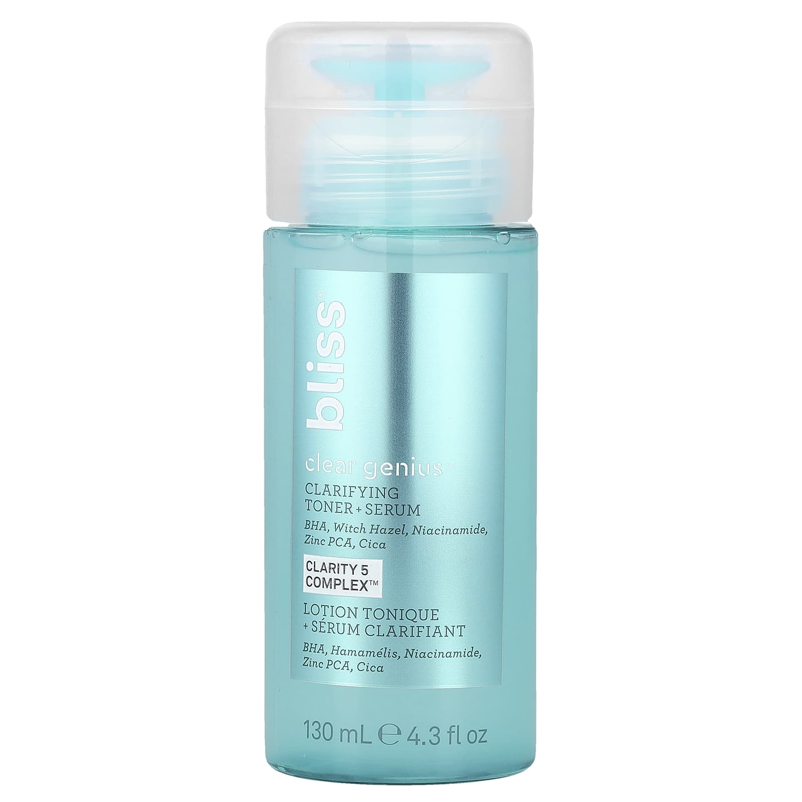 Bliss, Clear Genius™, Clarifying Toner + Serum, 4.3 fl oz (130 ml)