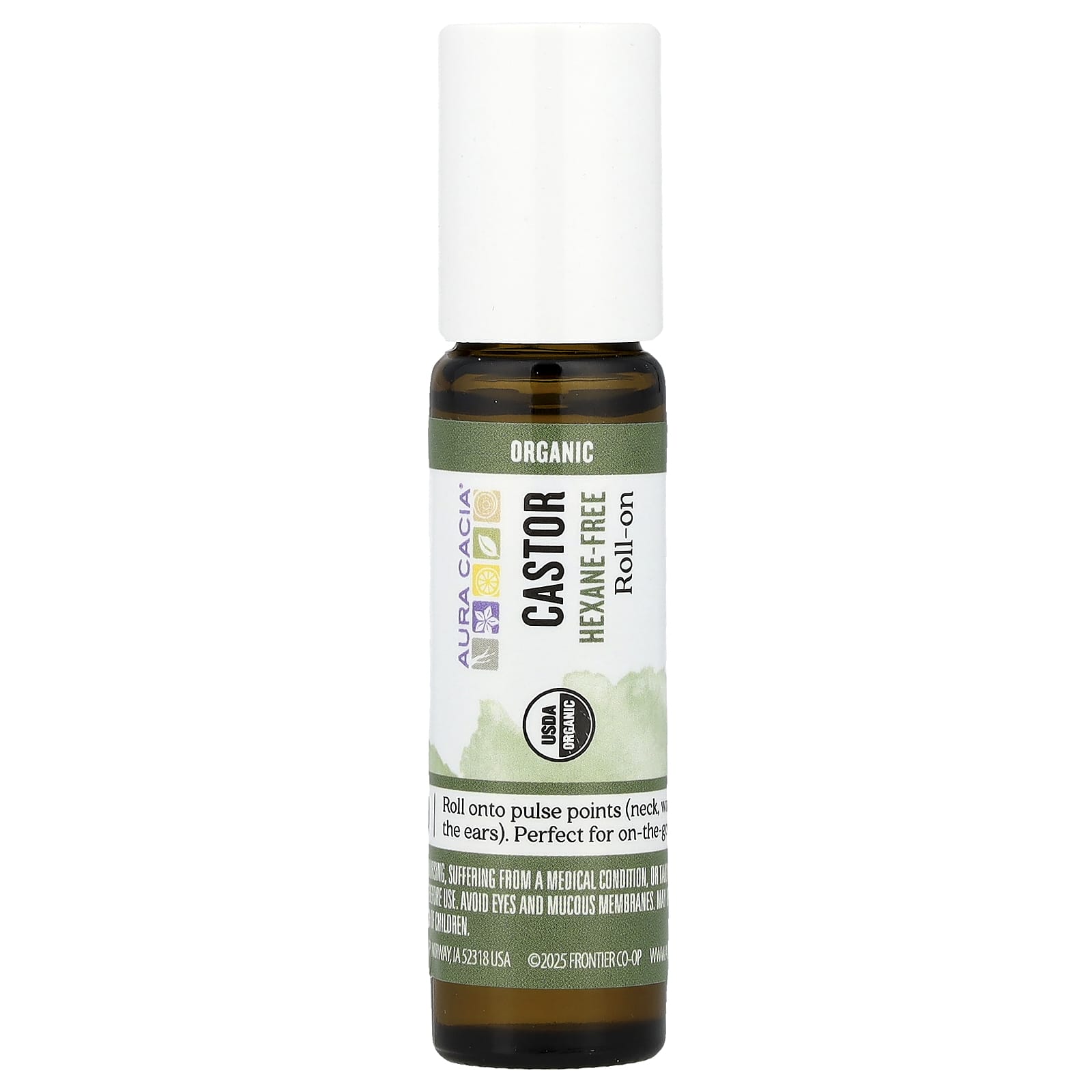 Aura Cacia, Roll-On, Castor, 0.31 fl oz (9.2 ml)