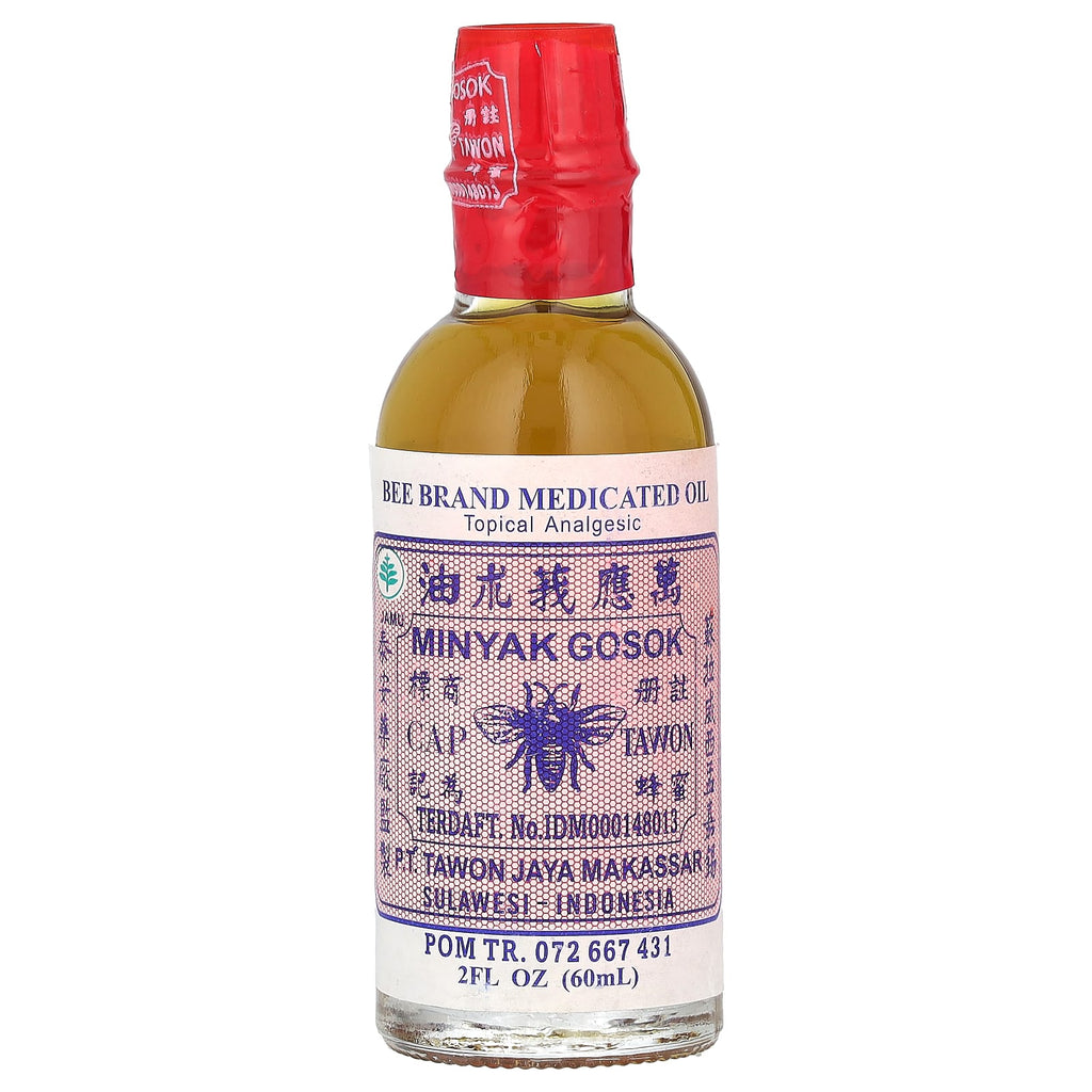 Bee Brand, Medicated Oil, Topical Analgesic, 2 fl oz (60 ml)