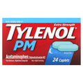 Tylenol, PM Acetaminophen, Pain Reliever, Nighttime Sleep Aid, 24 Caplets