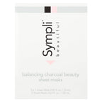 Sympli Beautiful, Balancing Charcoal Beauty Sheet Masks, 5 Sheet Masks, 0.85 fl oz (25 ml) Each