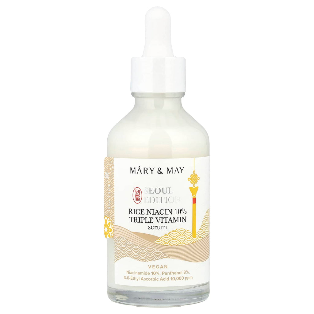 Mary & May, Seoul Edition, Rice Niacin 10% Triple Vitamin Serum, 2.7 fl oz (80 ml)