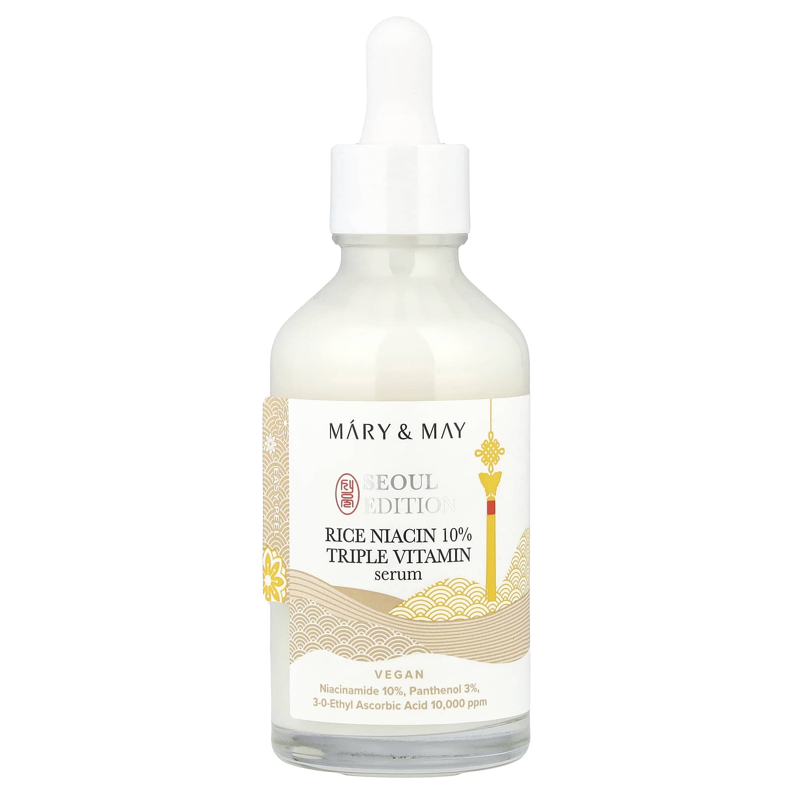 Mary & May, Seoul Edition, Rice Niacin 10% Triple Vitamin Serum, 2.7 fl oz (80 ml)