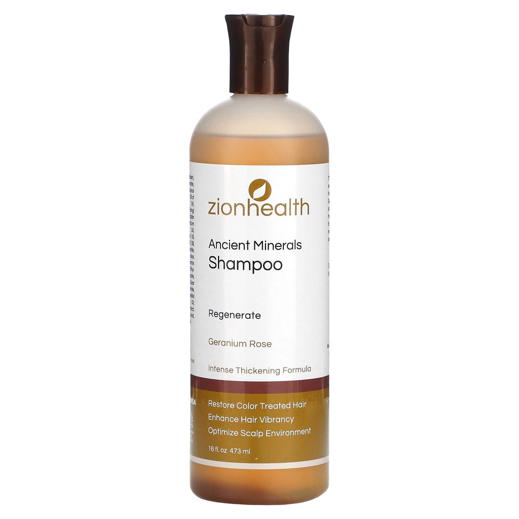 Zion Health, Ancient Minerals Shampoo, Geranium Rose, 16 fl oz (473 ml)