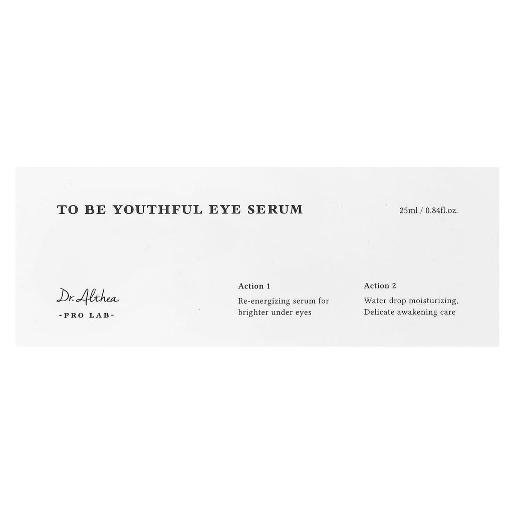 Dr. Althea, To Be Youthful Eye Serum , 0.84 fl oz (25 ml)