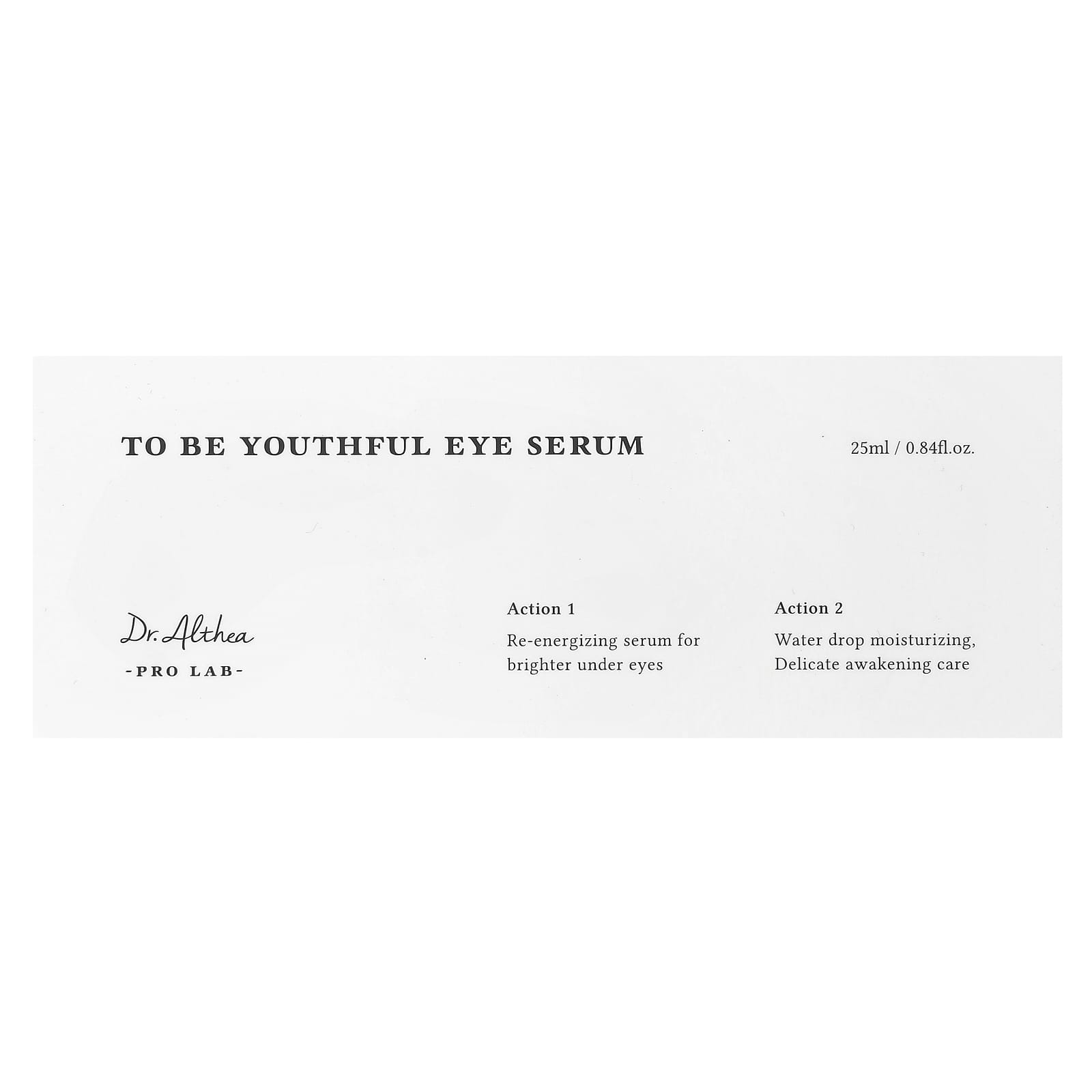 Dr. Althea, To Be Youthful Eye Serum , 0.84 fl oz (25 ml)