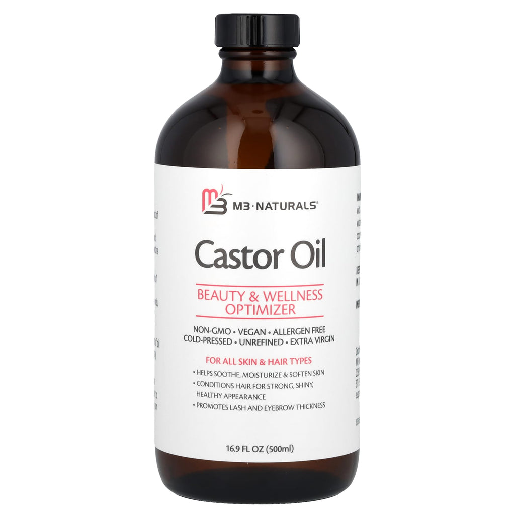 M3 Naturals, Castor Oil, For All Skin & Hair Types , 16.9 fl oz (500 ml)