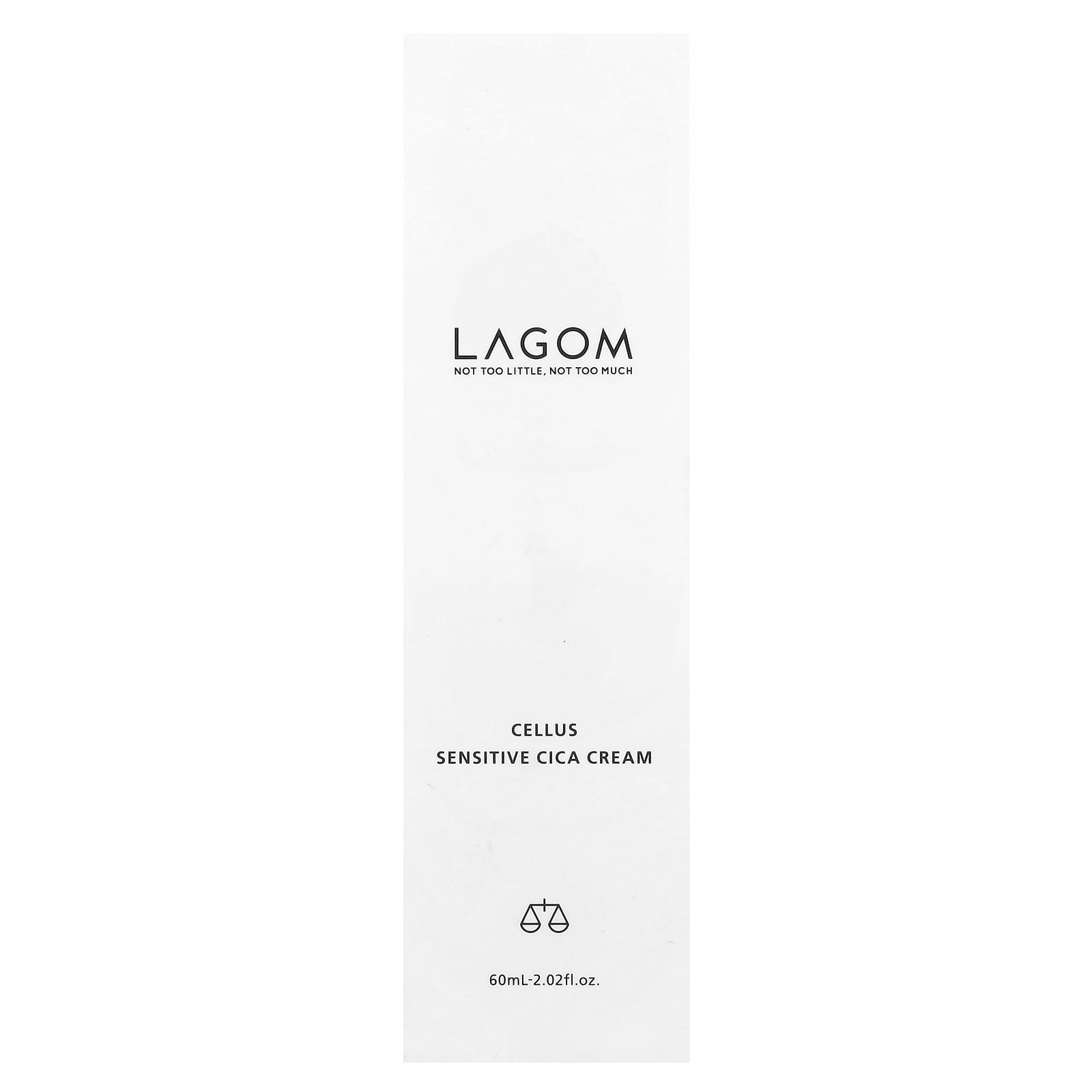 LAGOM, Cellus Sensitive CICA Cream, 2.02 fl oz (60 ml)