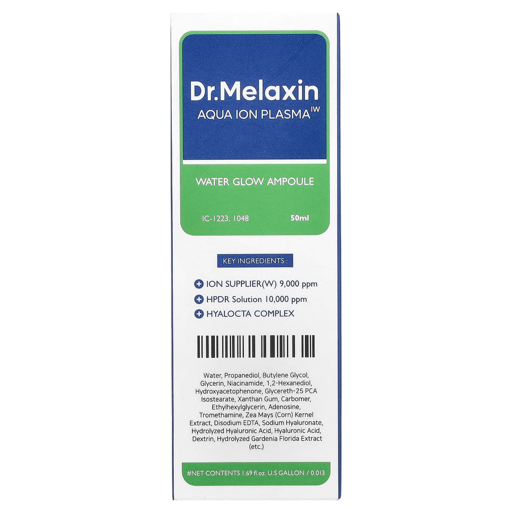 Dr.Melaxin, Aqua Ion Plasma, Water Glow Ampoule, 1.69 fl oz (50 ml)