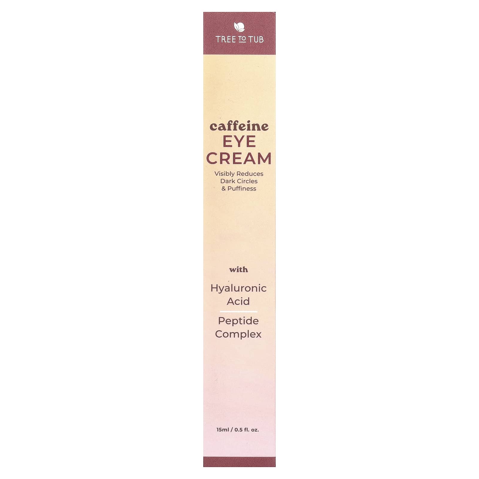Tree To Tub, Caffeine Eye Cream, 0.5 fl oz (15 ml)