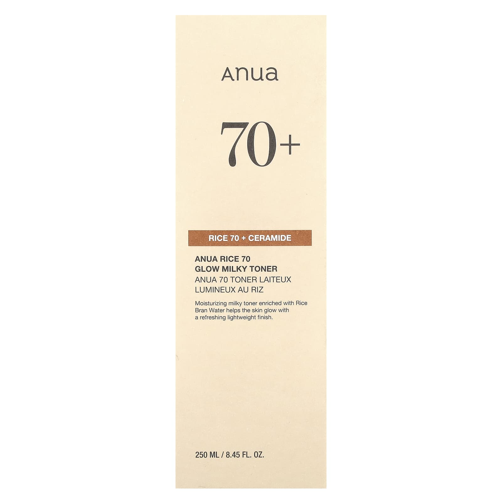 Anua, Rice 70 Glow Milky Toner, 8.45 fl oz (250 ml)