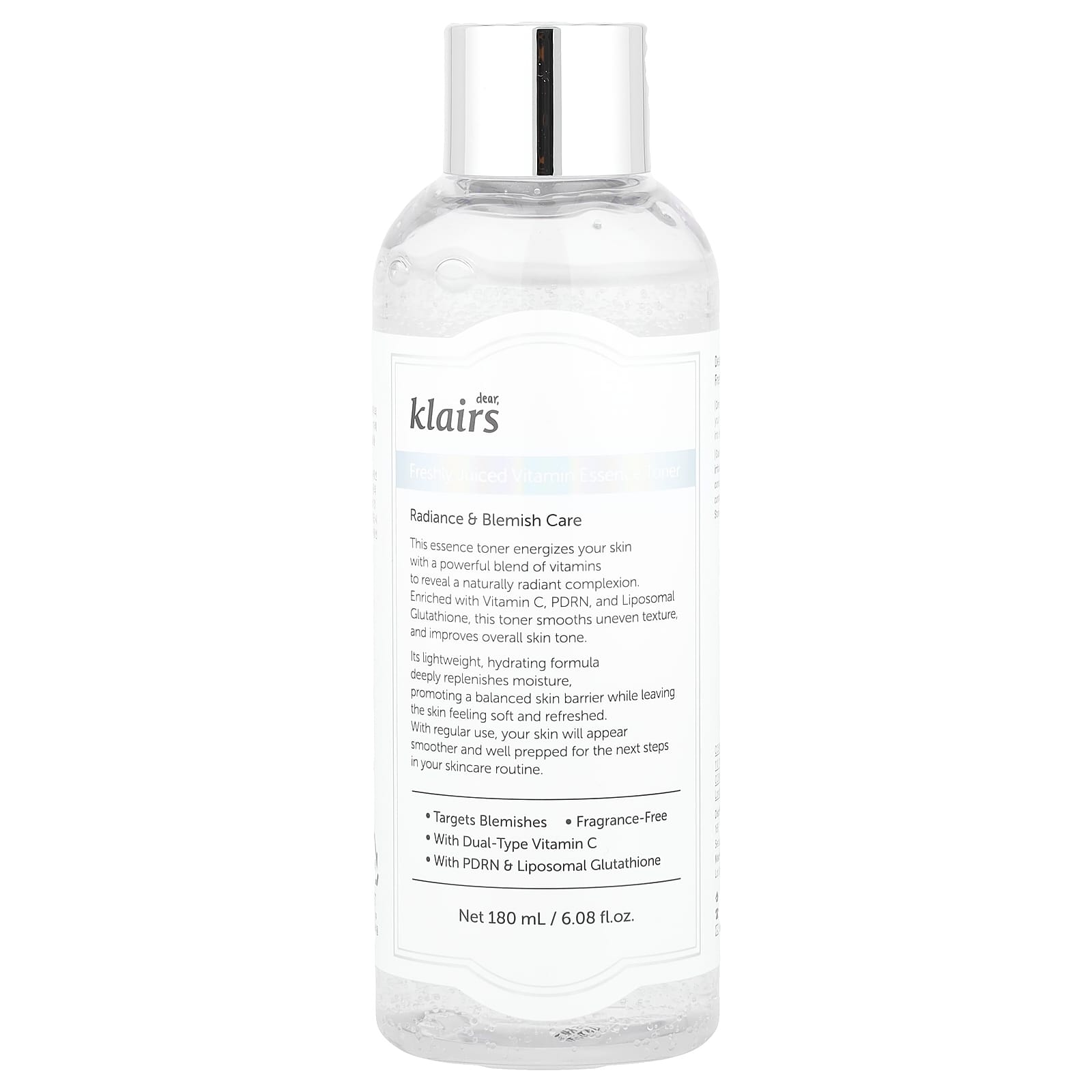 Dear, Klairs, Freshly Juiced Vitamin Essence Toner , 6.08 fl oz (180 ml)