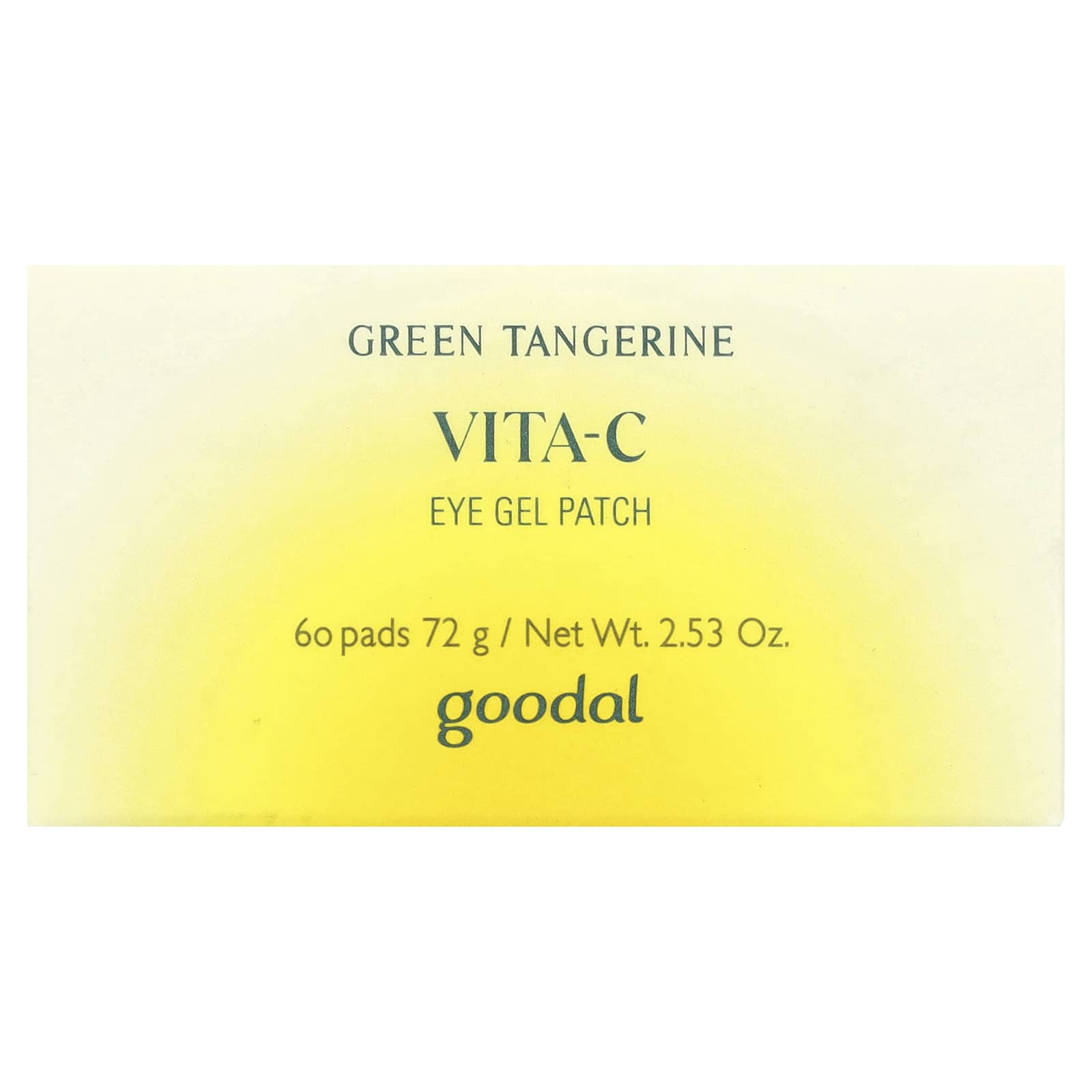 Goodal, Green Tangerine Vita-C Eye Gel Patch, 60 Pads