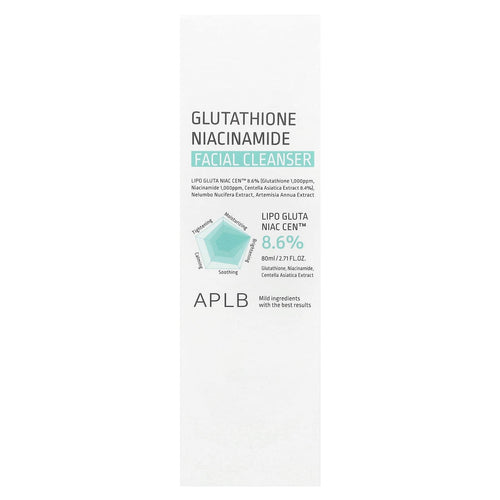 APLB, Glutathione Niacinamide, Facial Cleanser, 2.71 fl oz (80 ml)