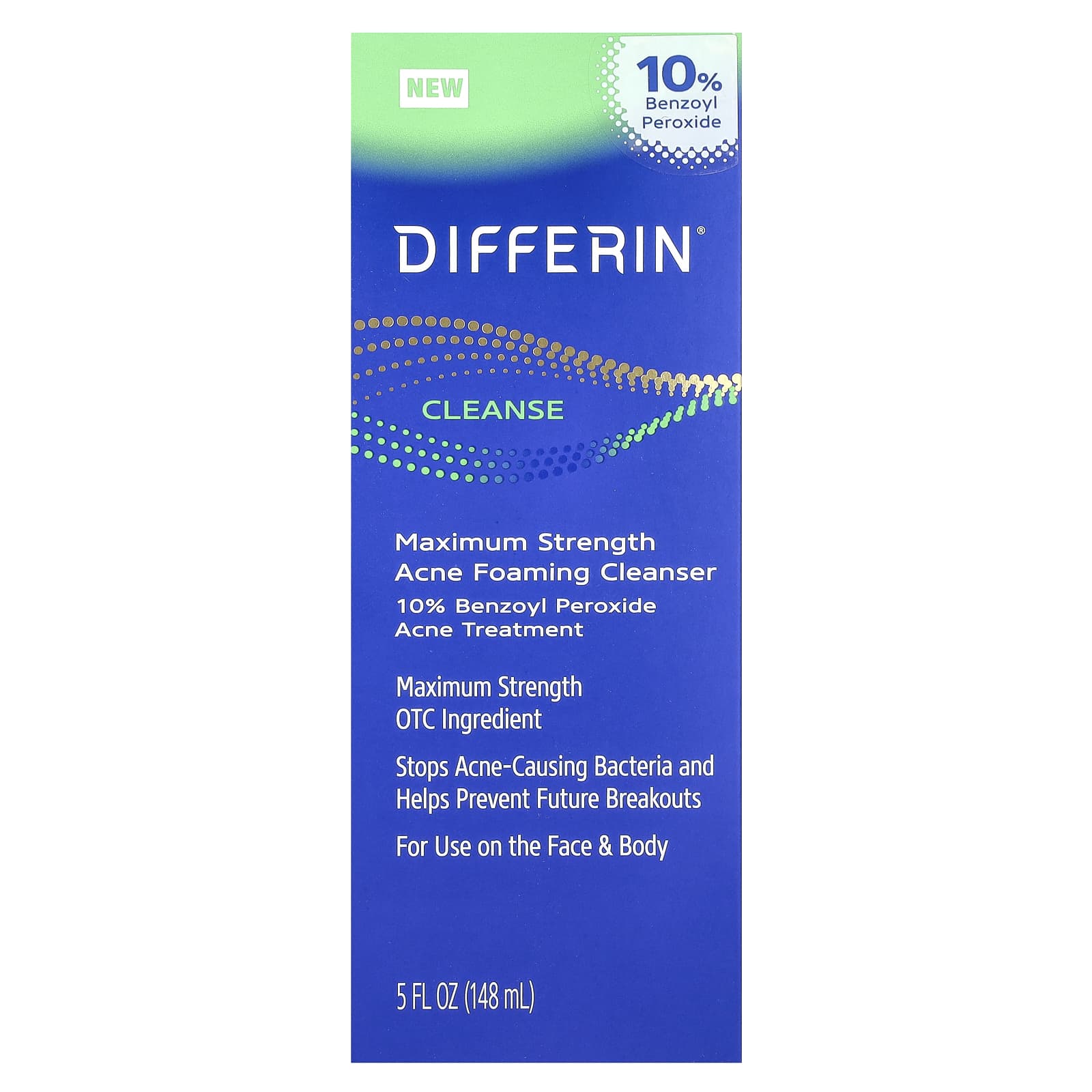 Cetaphil, Differin®, Maximum Strength Acne Foaming Cleanser, 5 fl oz (148 ml)