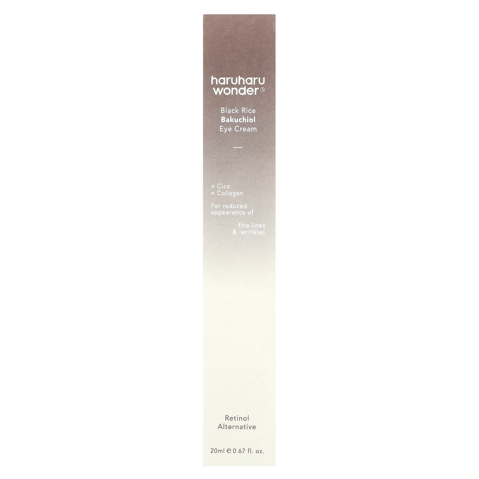 Haruharu, Wonder®, Black Rice Bakuchiol Eye Cream, 0.67 fl oz (20 ml)