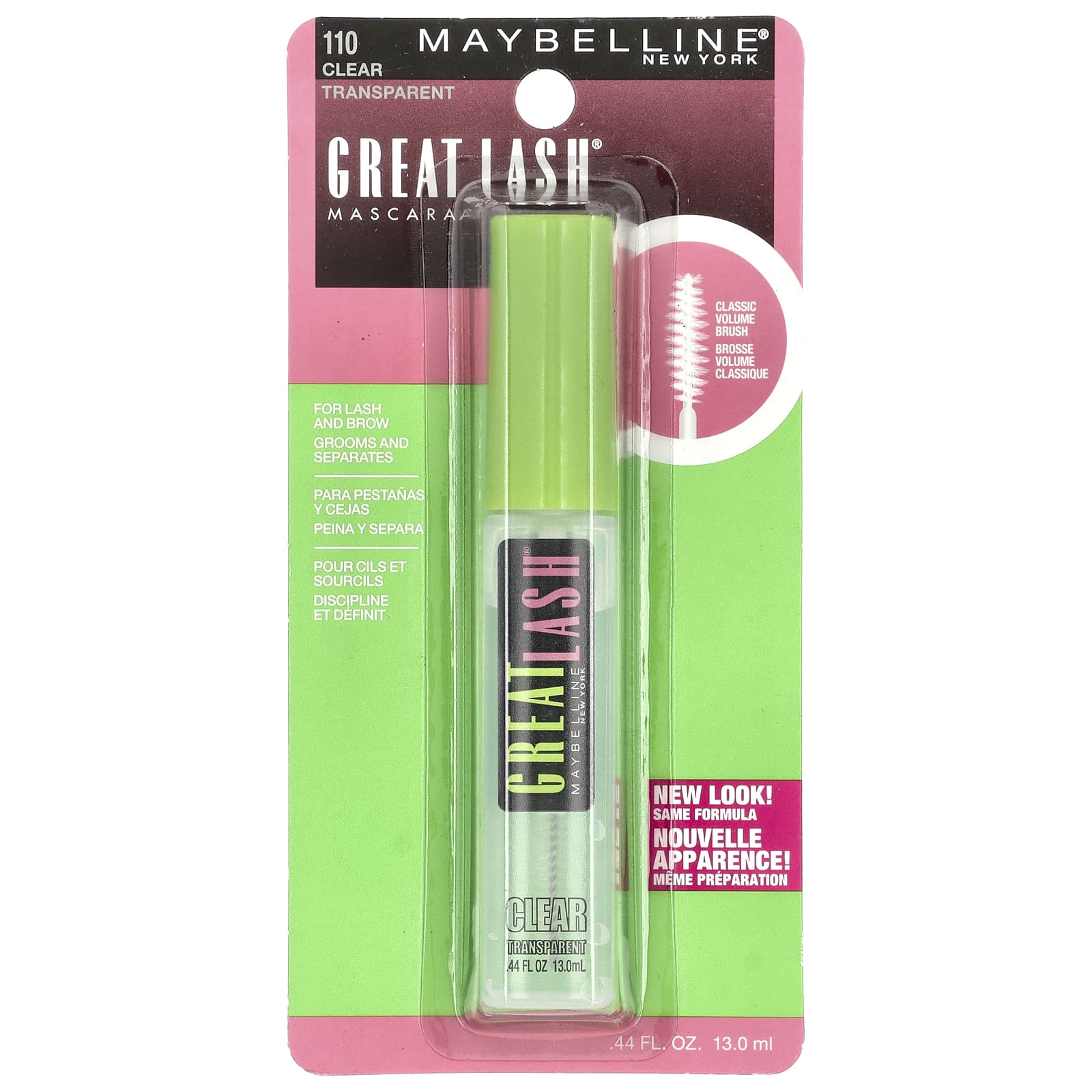 Maybelline, Great Lash® Mascara, 110 Clear, 0.44 fl oz (13 ml)