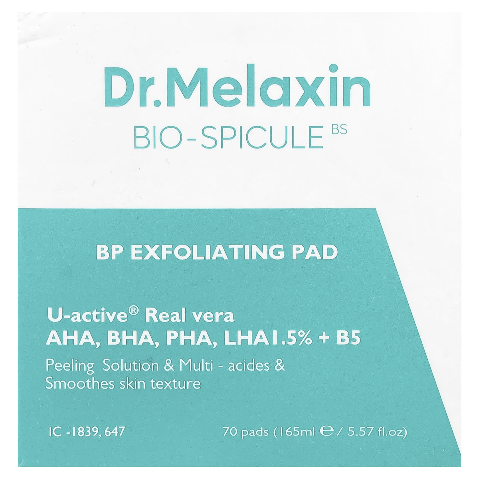 Dr.Melaxin, Bio-Spicule, Exfoliating Pad, 70 Pads, 5.57 fl oz (165 ml)