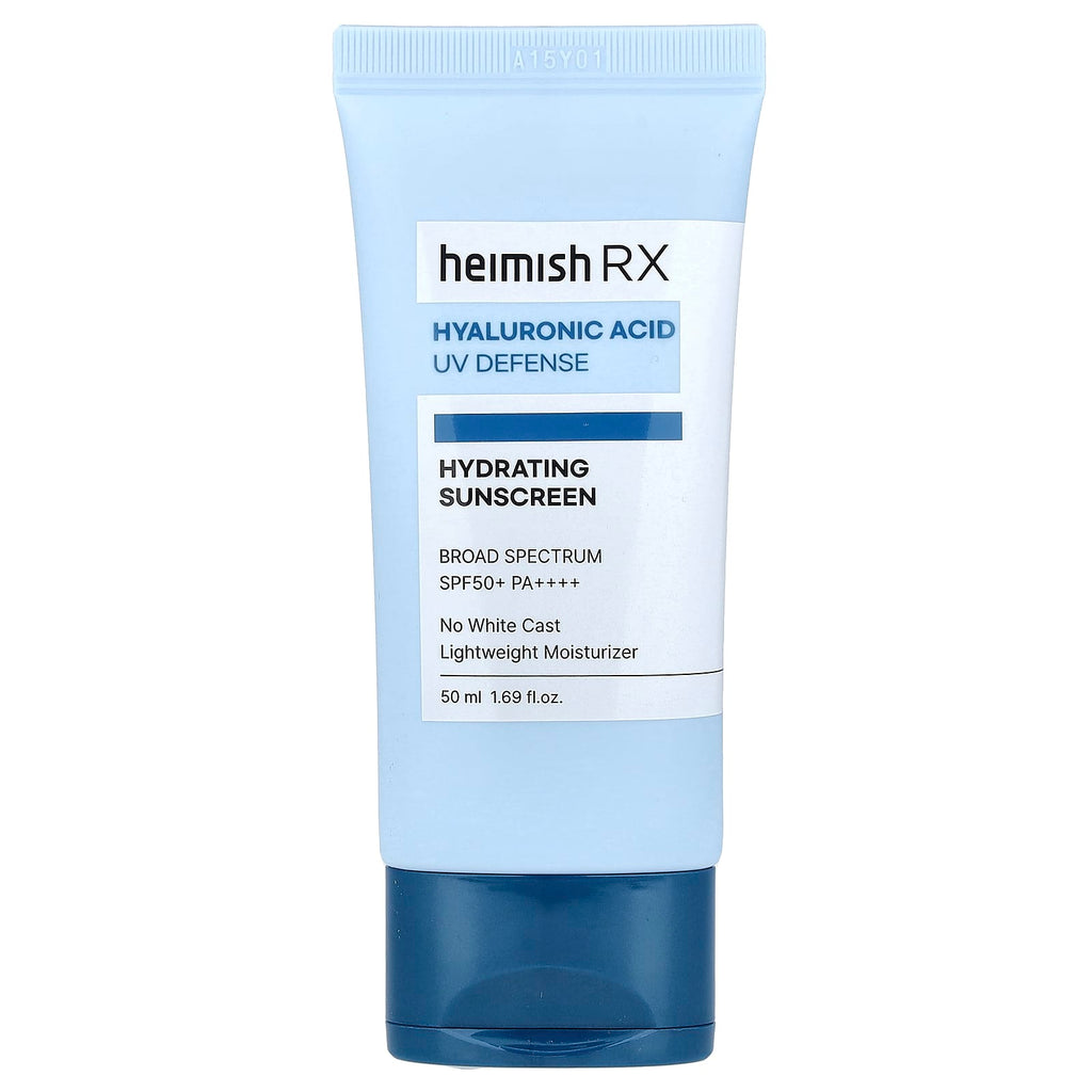 Heimish, Hydrating Sunscreen, Hyaluronic Acid UV Defense, SPF 50+ PA++++, 1.69 fl oz (50 ml)