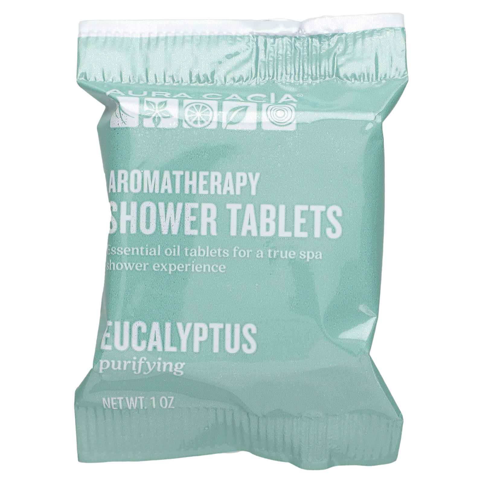 Aura Cacia, Aromatherapy Shower Tablets, Eucalyptus, 3 Tablets, 1 oz Each