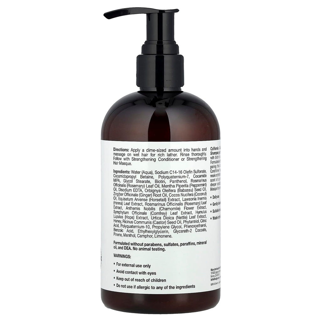 California Gold Nutrition, Strengthening Shampoo, Biotin, Rosemary Mint, 12 fl oz (355 ml)