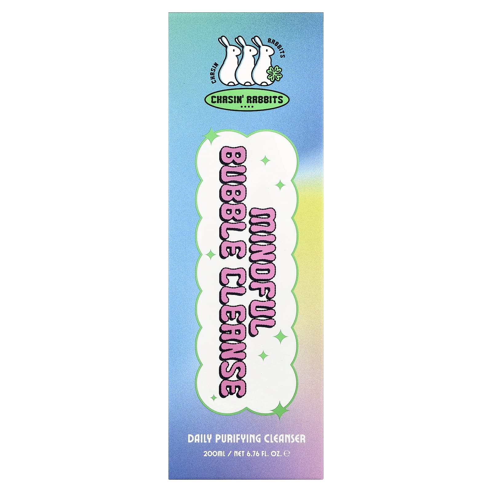 Chasin' Rabbits, Mindful Bubble Cleanse, Daily Purifying Cleanser, 6.76 fl oz (200 ml)