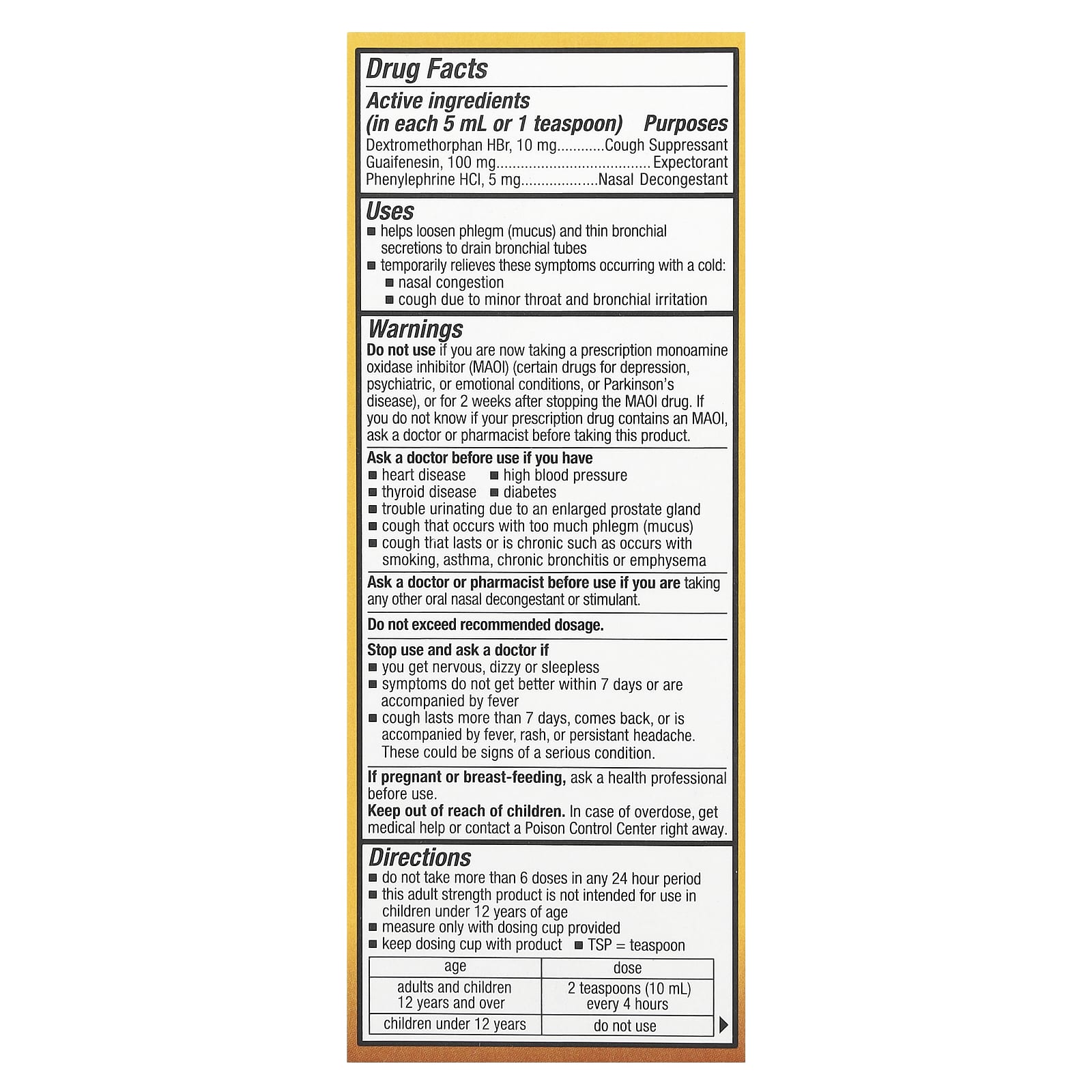 Tukol, Honey, Cough & Congestion, Ages 12+, Natural Honey, 4 fl oz (118 ml)