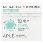 APLB, Glutathione Niacinamide, Toner Pad, 60 Pads, 3.38 fl oz (100 ml)