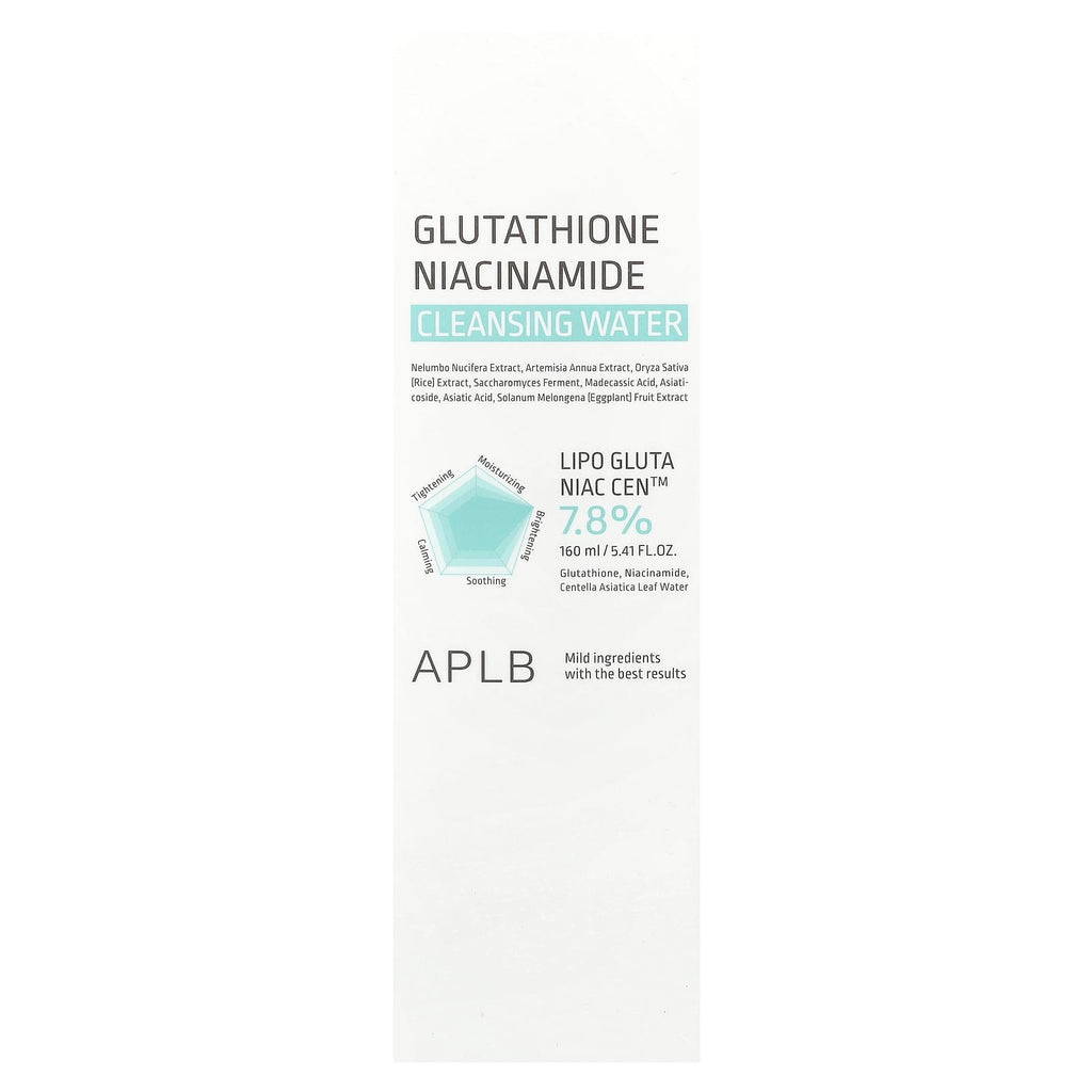 APLB, Glutathione Niacinamide, Cleansing Water, 5.41 fl oz (160 ml)