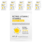 APLB, Retinol Vitamin C, Vitamin E Beauty Sheet Mask, 10 Sheets, 0.85 fl oz (25 ml) Each