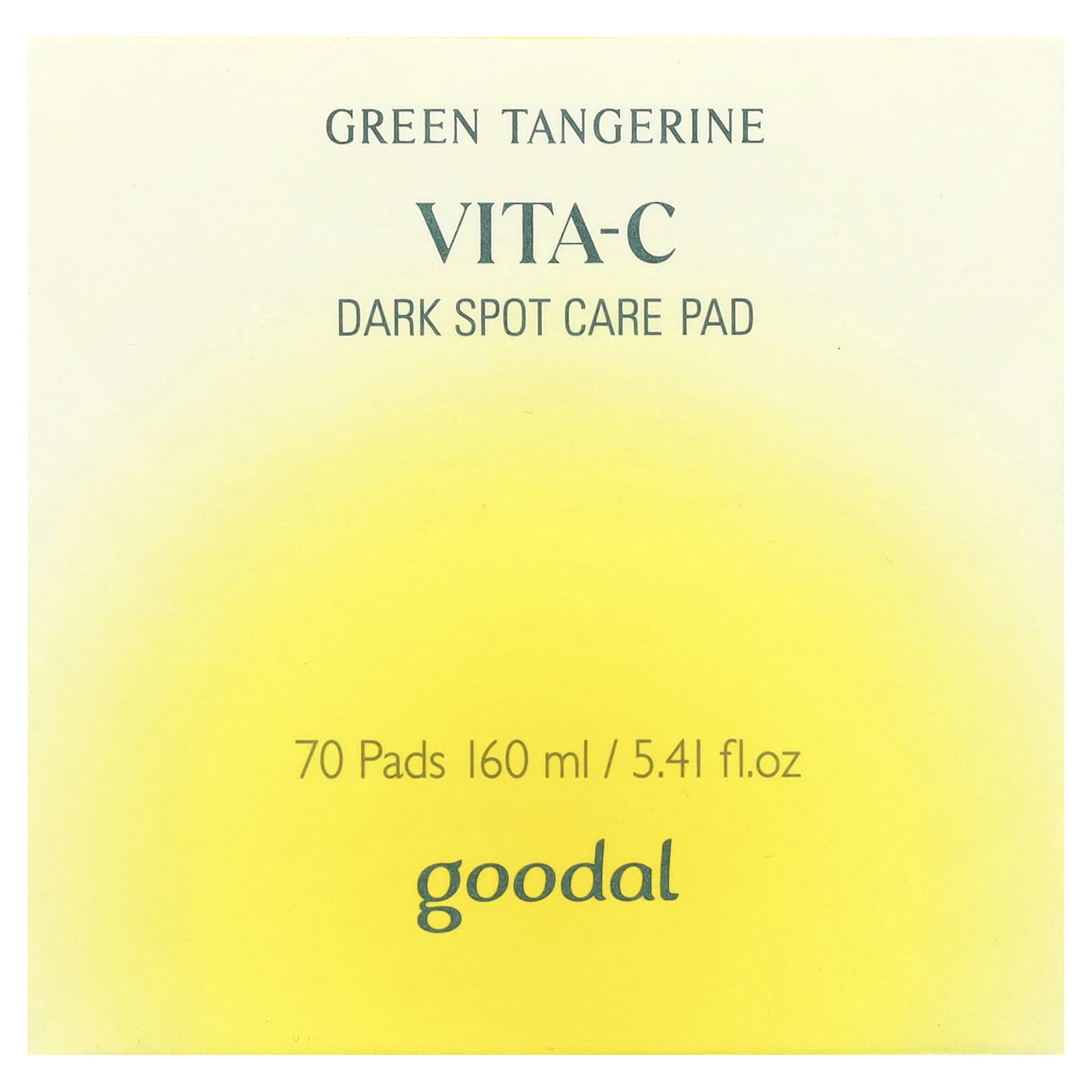 Goodal, Green Tangerine Vita-C Dark Spot Care Pad, 70 Pads