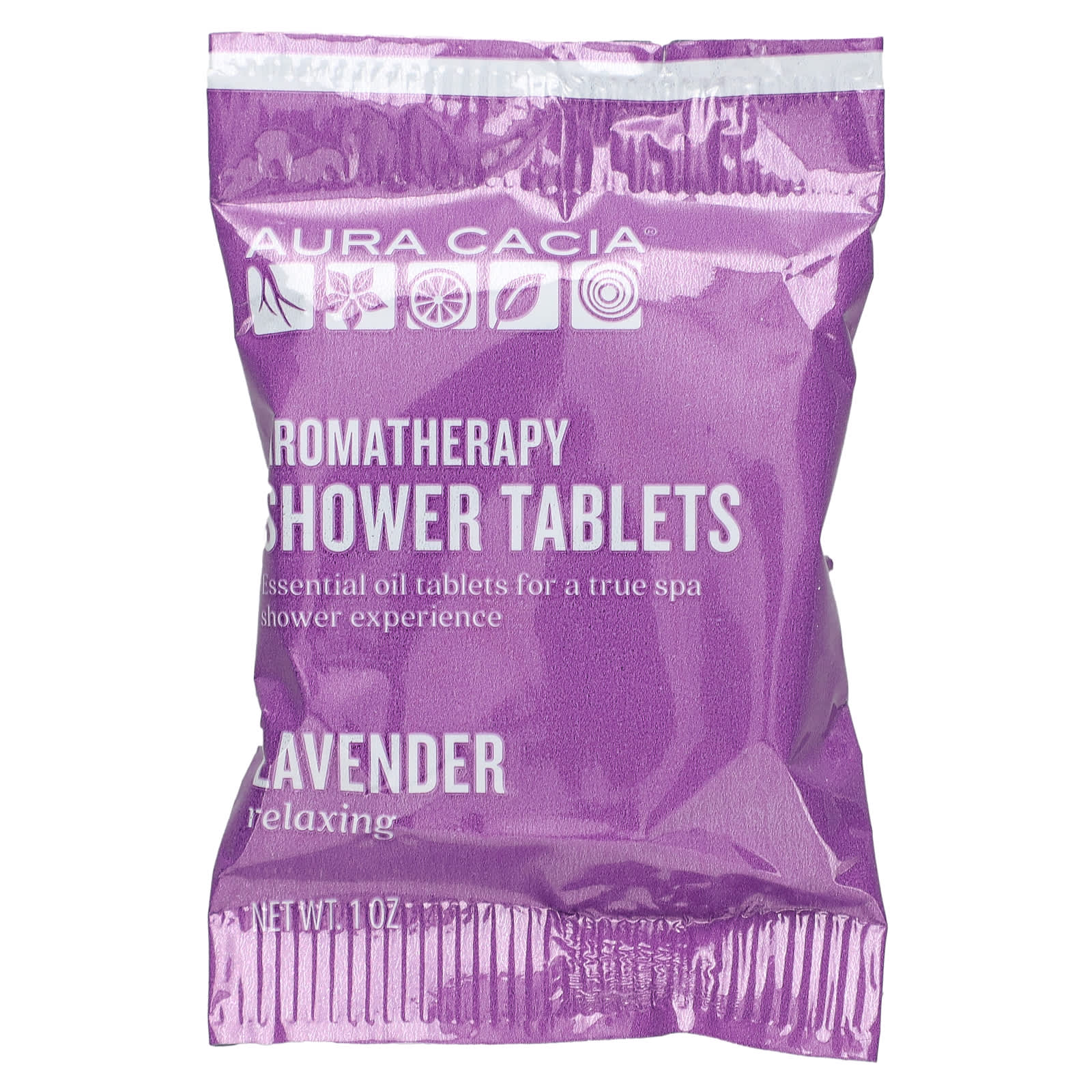 Aura Cacia, Aromatherapy Shower Tablets, Lavender, 3 Tablets, 1 oz Each
