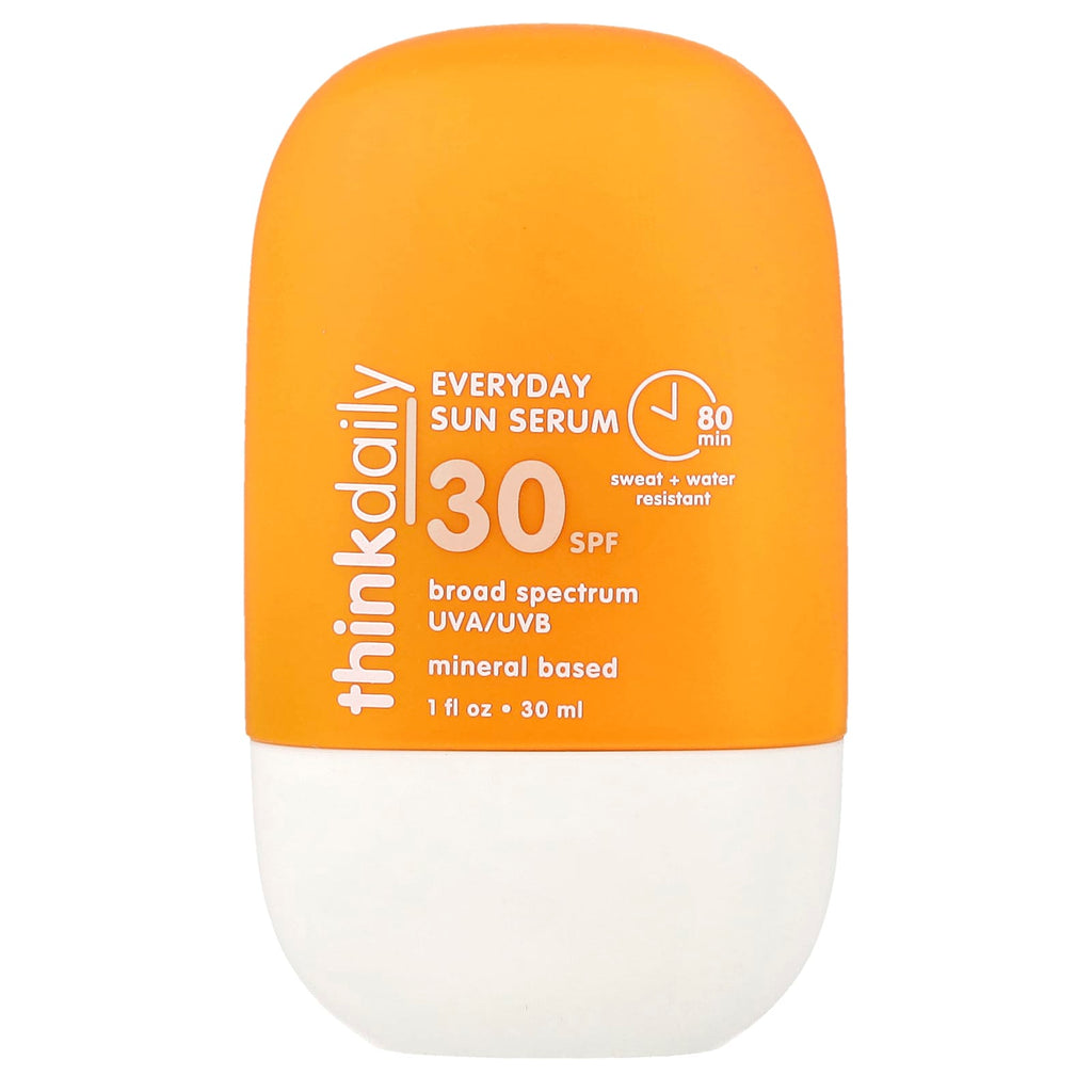 think, Thinkdaily, Everyday Sun Serum, SPF 30, Fragrance Free, 1 fl oz (30 ml)