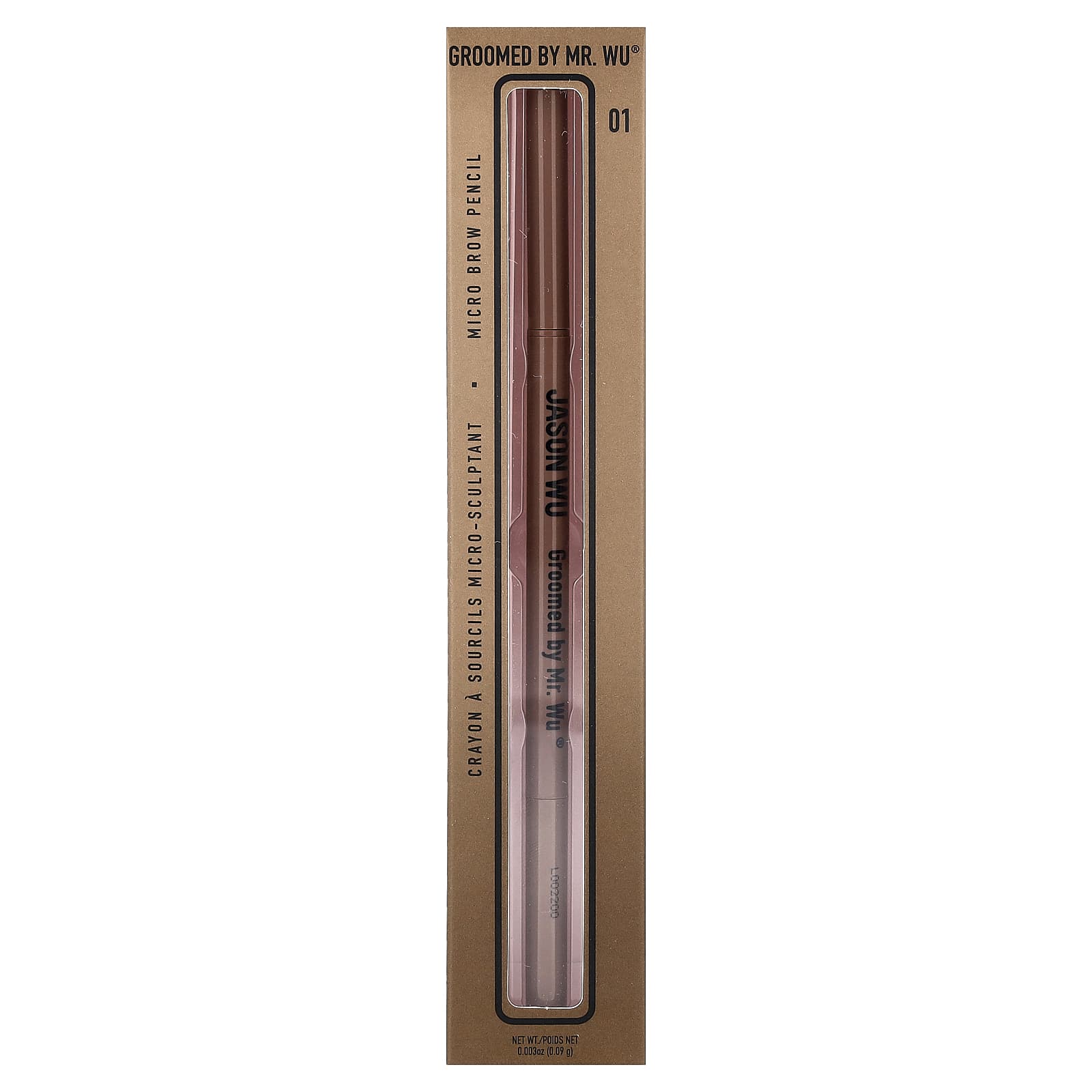 Jason Wu, Groomed By Mr. Wu®, Micro Brow Pencil, 01 Light, 0.003 oz (0.09 g)