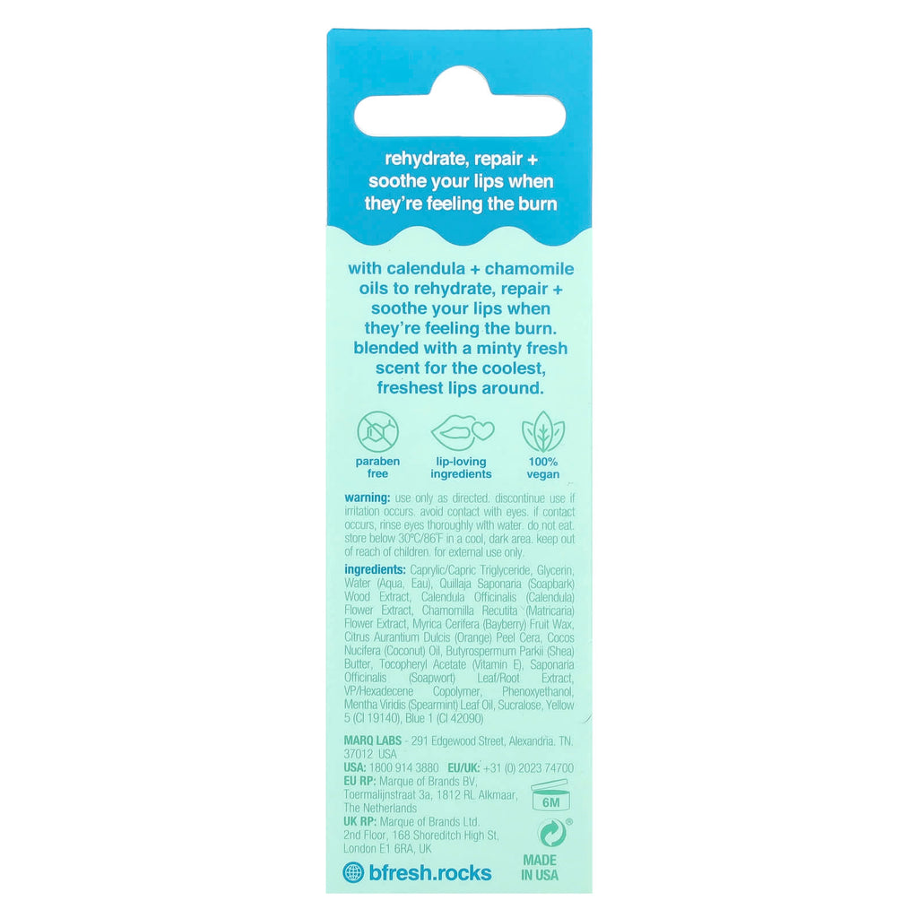 b.fresh, Bye Bye To The Burn, Cooling Lip Serum, Mint, 0.5 fl oz (15 ml)