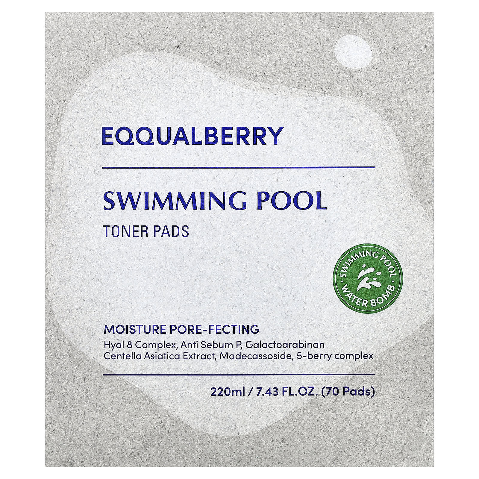EQQUALBERRY, Swimming Pool Toner Pads, 70 Pads, 7.43 fl oz (220 mg)