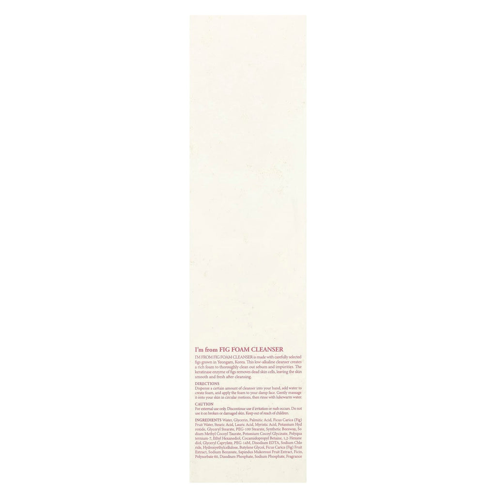 I'm From, Fig Foam Cleanser , 5.07 fl oz (150 ml)