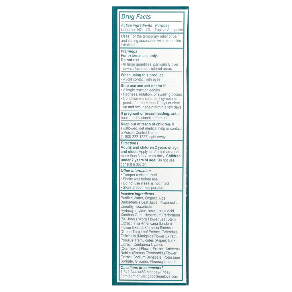 Good Clean Love, Relief Gel, Pain & Itch Gel, 1 fl oz (29 ml)