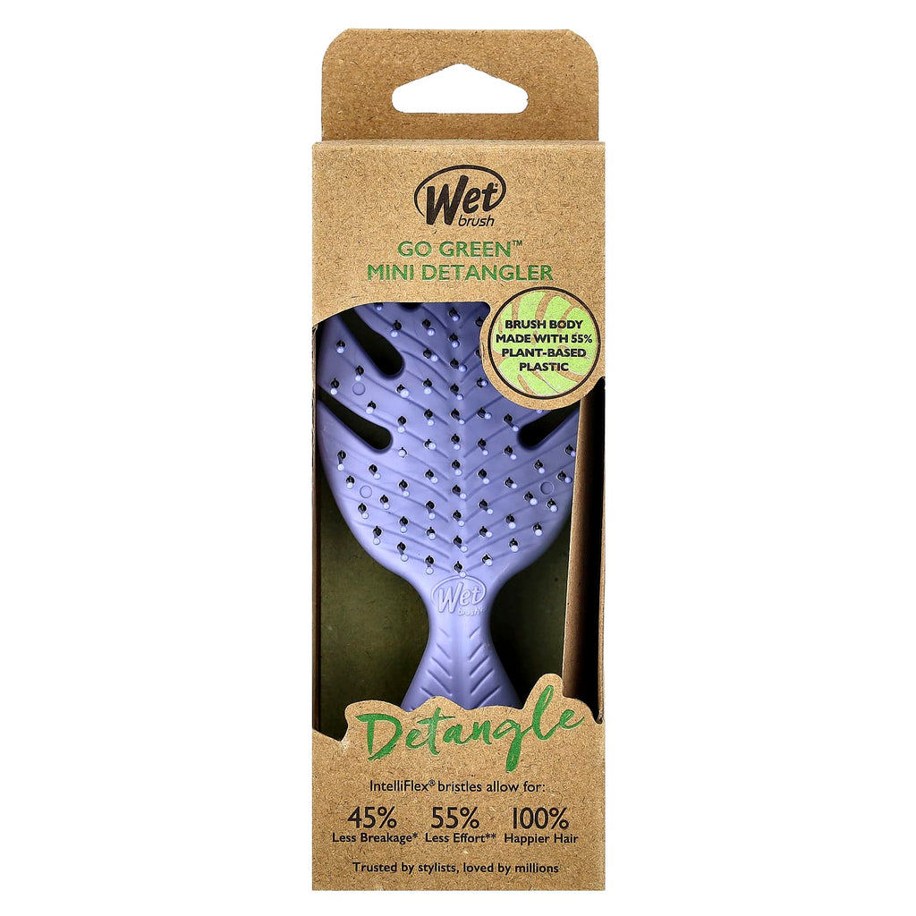 Wet Brush, Go Green™ Mini Detangler, Purple, 1 Brush
