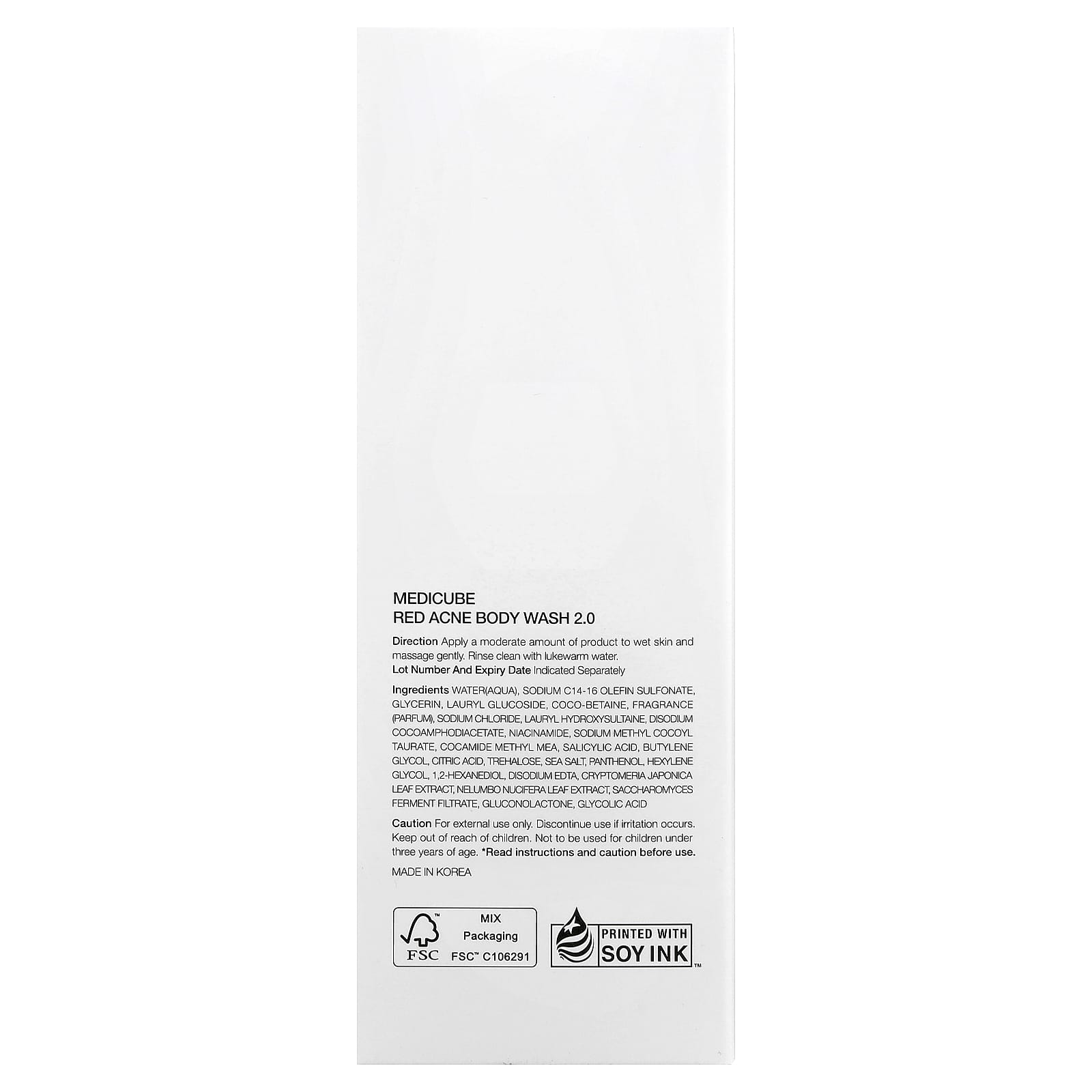 Medicube, Red Acne Body Wash, 14.1 oz (400 g)