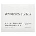 Sungboon Editor, Deep Collagen Retinol Power Boosting Pad, 100 Pads