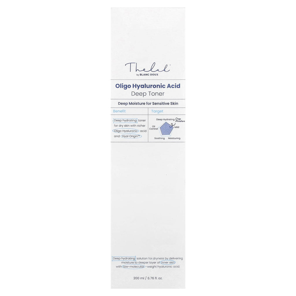 The Lab by BLANC DOUX, Oligo Hyaluronic Acid Deep Toner, 6.76 fl oz (200 ml)